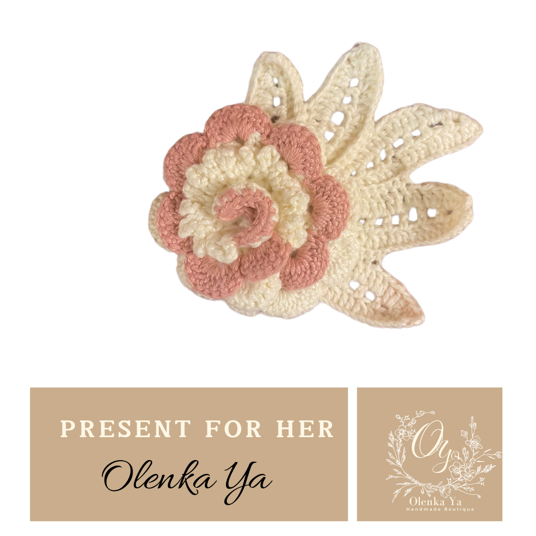 White Rose Brooch