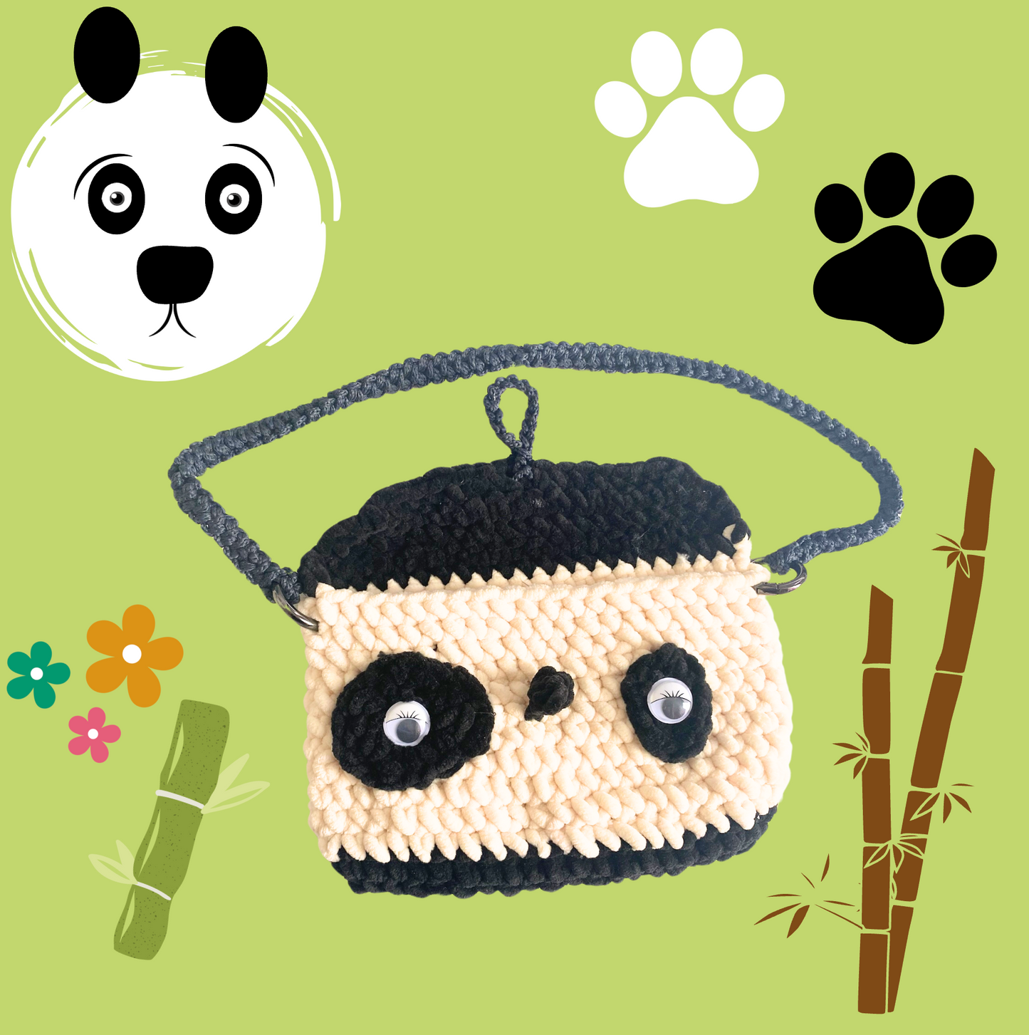 Handmade Panda Bag: Cut and practical!!