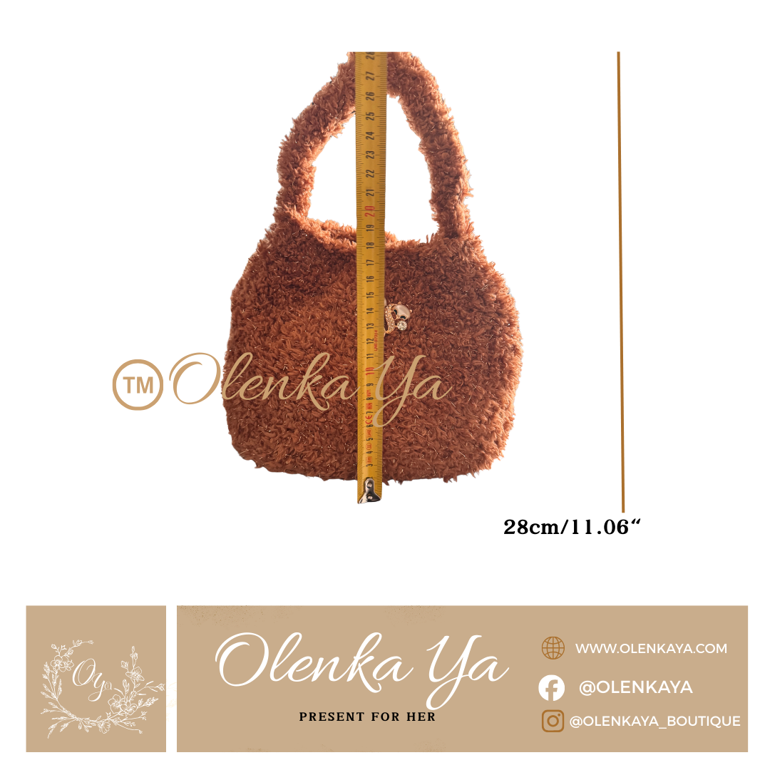 Handmade Winter Crochet Set — Caramel Glow Collection, Gift for her