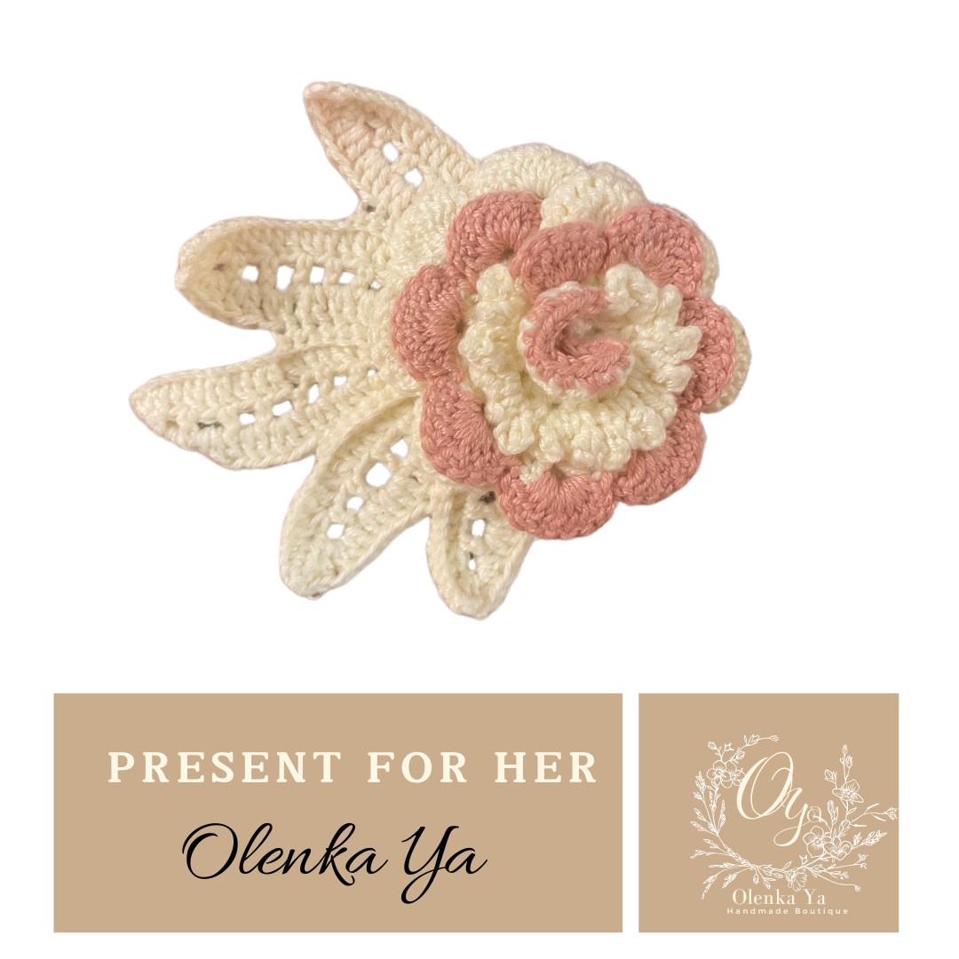 White Rose Brooch