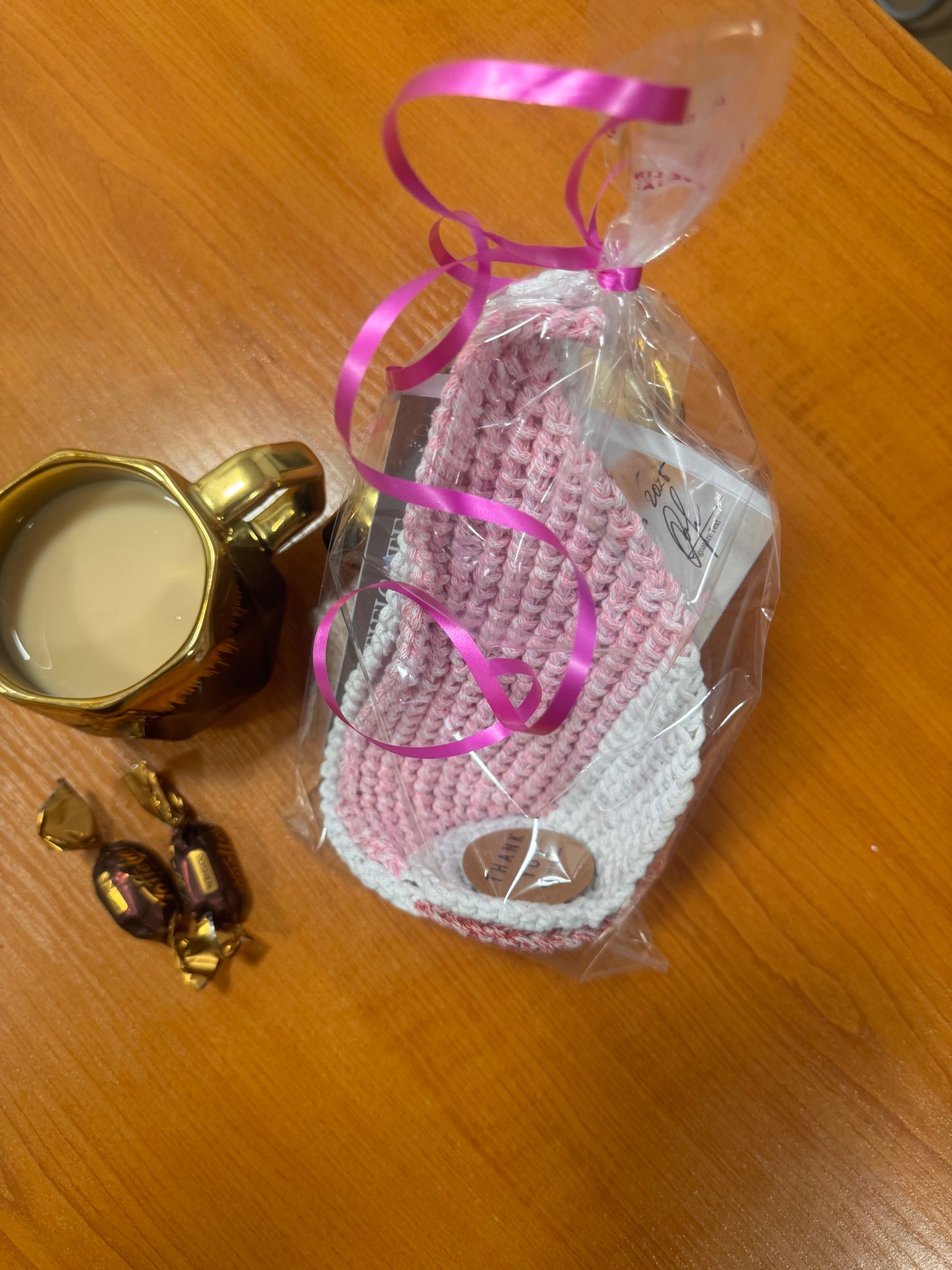 Handmade Crochet Coaster Set (2 pcs) – One of a Kind Home Decor